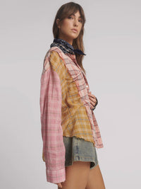 ONE TEASPOON - Panelled Flannel Shirt