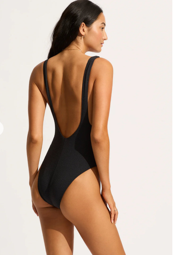 SEAFOLLY - Retro One Piece (Black)