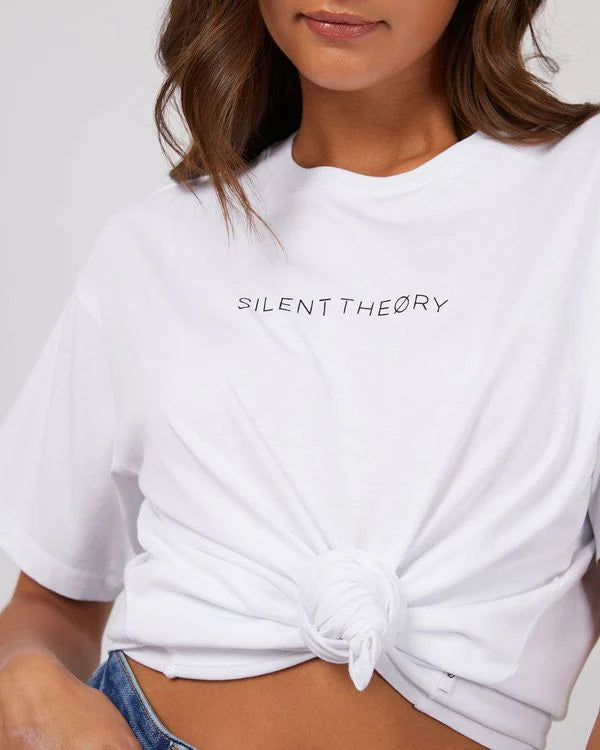 SILENT THEORY - Logo Tee (White)