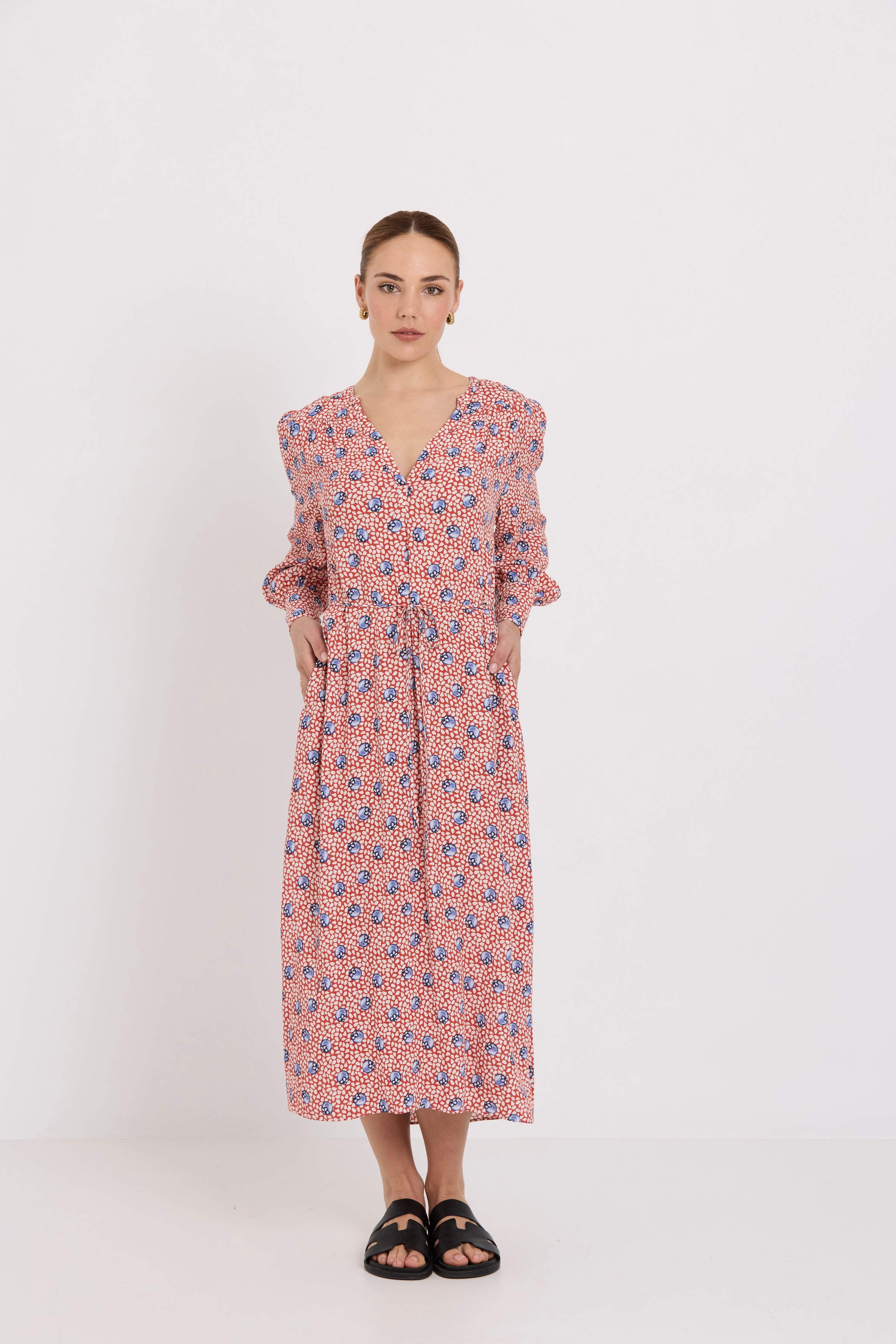 TUESDAY LABEL - Drive Dress (Blueberry Print)