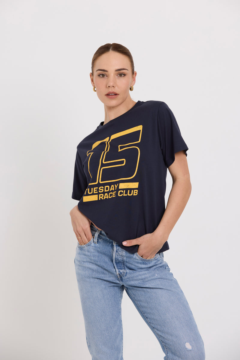 TUESDAY LABEL - Band Tee (Navy 15)