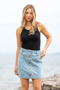 HONEY DENIM - Davina Mini Skirt