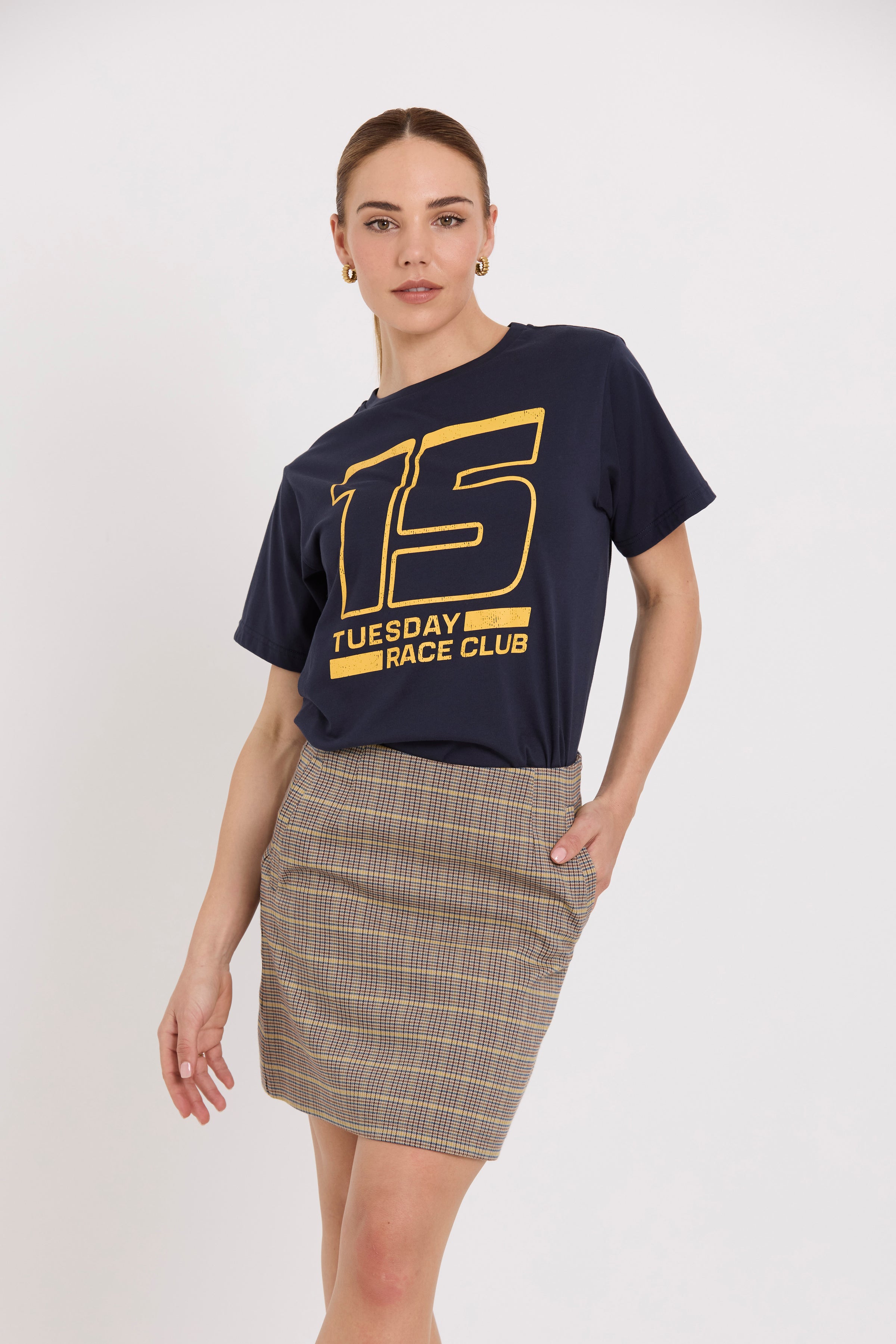 TUESDAY LABEL - Band Tee (Navy 15)